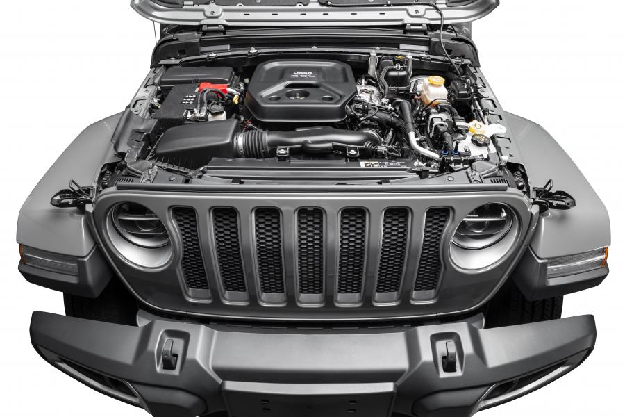Моторный отсек Jeep Wrangler Unlimited Overland (JL) 2019 года  (LA) (фото 36 из 36)